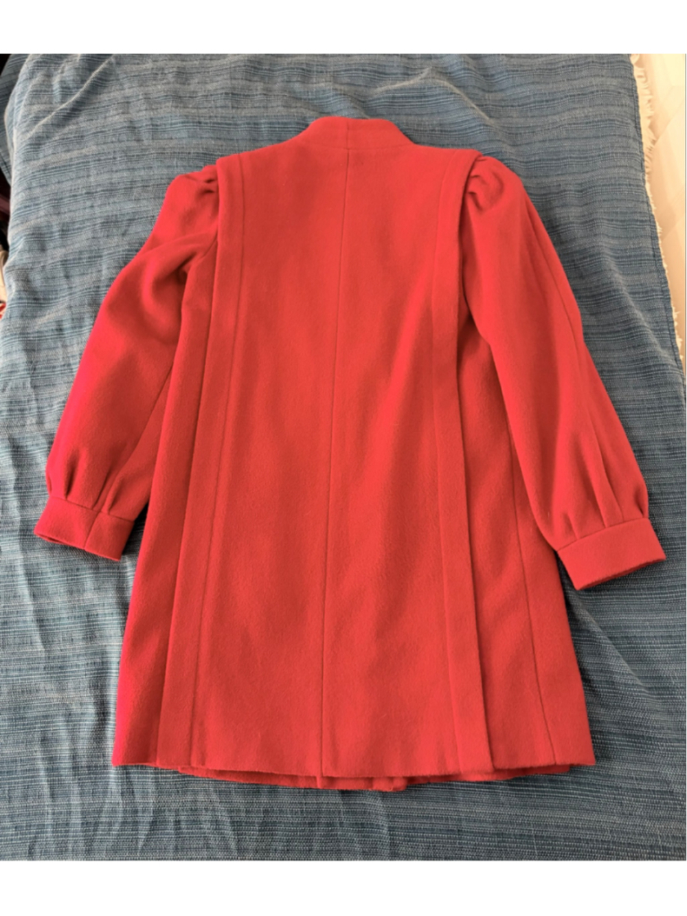 VTG Women's Alorna Red Pea Coat Size S No Size Tag See Measurements